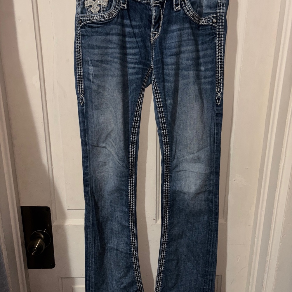Rock Revival Blue Boot Cut Jeans Size 27